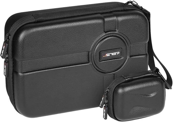 JSVER Hard Carrying Case for GoPro Hero13/12/11/10/9/8/7, AKASO EK7000 / Brave 4 4K / Brave 7 LE/Brave 8 / V50X and Insta360 (Set of 2)