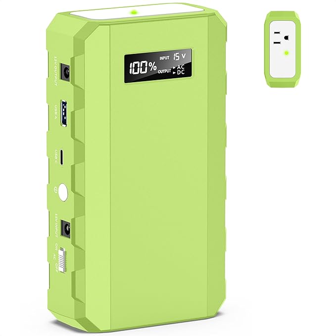 Apowking Power Bank with AC Outlet,65W Portable Laptop Battery Bank Fast Charging,88.8Wh/24000mah Power Station for Outdoor Camping PowerBank Travel Home Power Backup