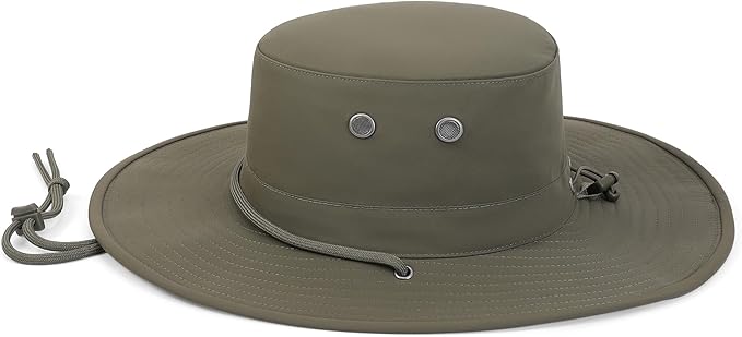 Sanford Safari Hat for Men and Women, Wide Brim Sun Hat, Water-Resistant, Floatable, Packable, UV Protection Fishing Hat