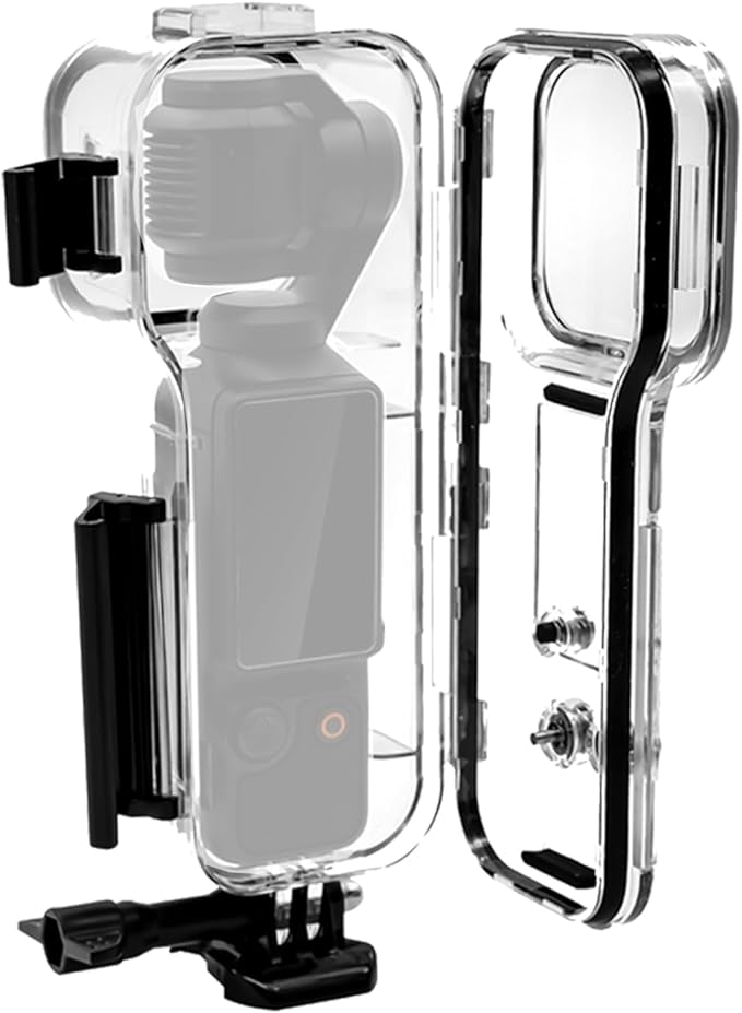 PULUZ 45M/147FT Diving Case for DJI Osmo Pocket 3 Underwater Waterproof Case Housing Shell for Osmo Pocket 3 Action Camera Protective Cover Accessories for Diving Surfing Swimming Skiing