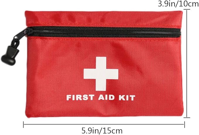 AOUTACC Mini First Aid Kit Empty, Travel Empty First Aid Kit Pouch Bag for Emergency at Home, Office, Car, Outdoors, Boat, Camping, Hiking(Bag Only)