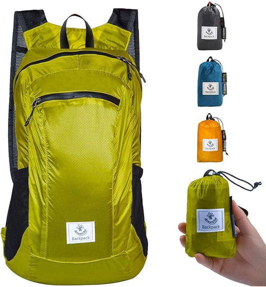 4Monster Hiking Daypack,Water Resistant Lightweight Packable Backpack for Travel Camping Outdoor