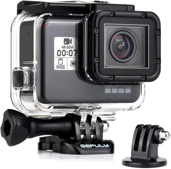 Waterproof Case for GoPro Hero 2018/7/6/5 Black - 45M Underwater Protective Dive Housing Shell for Go Pro Hero7 Hero6 Hero5 Camera with Tripod Bracket Accessories