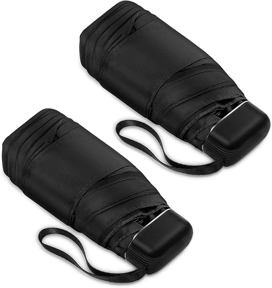 LEAGERA Mini Umbrella - Compact, Waterproof Travel Umbrella for Light Rain, Suitable for Women's Purse and Pocket