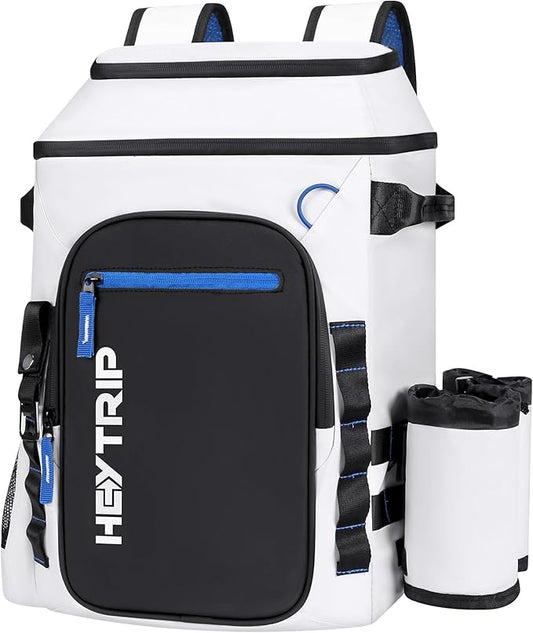 Heytrip Backpack Cooler 36/54 Cans Insulated Waterproof Cooler Bag for 20 Hours Cold Retention, Leak-Proof Camping Cooler with Multi-Compartments