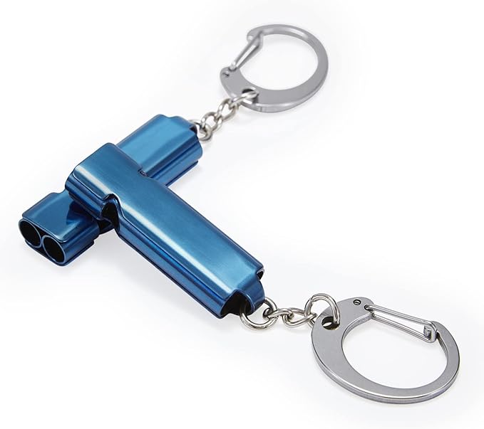 Whistle for Coaches Teachers, Emergency Survival Stainless Steel Whistles 2 Pack with Keychain for Referee Train Hiking Sports Boating Kayak Life Vest Jacket Lifeguard Outdoor Security