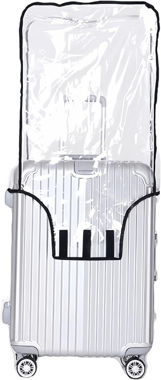 JenKin Luggage Protector Suitcase Cover PVC Waterproof Travel Suitcase Fits Most 20" to 30" (20" (13.8" L x 9.1" W x 20.9" H))