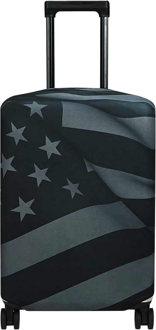 Explore Land Travel Luggage Cover Suitcase Protector Fits 27-30 Inch Case (Flag, L)