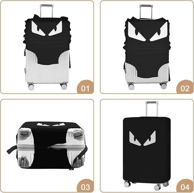 Luggage Covers For Suitcase Tsa Approved, Washable Suitcase Cover Elastic Luggage Protector Scratch Resistant Suitcase Cover For 30-32 Inch Wheeled Luggage(Eye-30 inch)