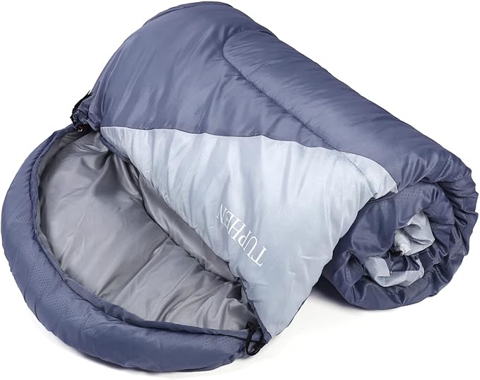 tuphen- Sleeping Bags for Adults Kids Boys Girls Backpacking Hiking Camping Microfiber Liner, Cold Warm Weather 4 Seasons Indoor Outdoor Use, Lightweight & Waterproof