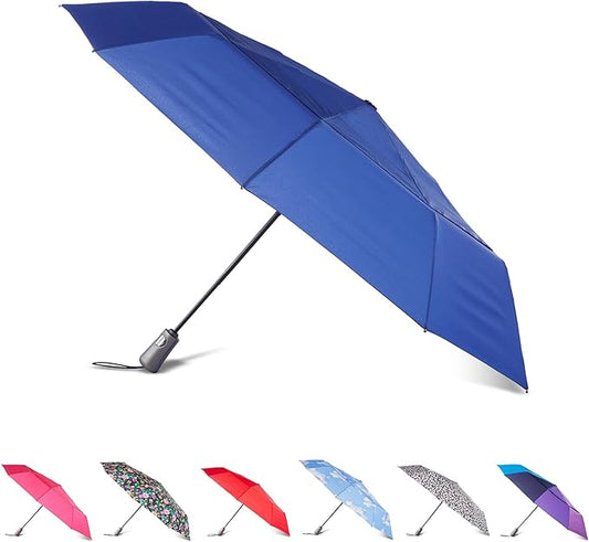 totes Men's and Women's Ultimate Folding Umbrella with Auto Open Close Windproof Sun Protection