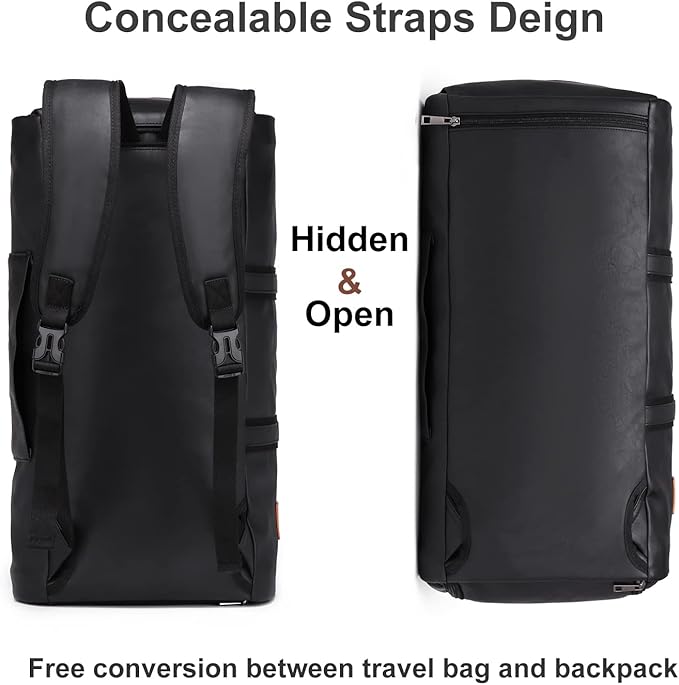 seyfocnia Convertible Travel Garment Bag,Carry on Garment Duffel Bag for Men Women - 2 in 1 Hanging Suitcase Suit Business Travel Bag