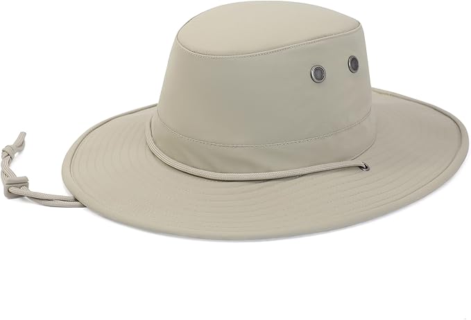 Sanford Safari Hat for Men and Women, Wide Brim Sun Hat, Water-Resistant, Floatable, Packable, UV Protection Fishing Hat