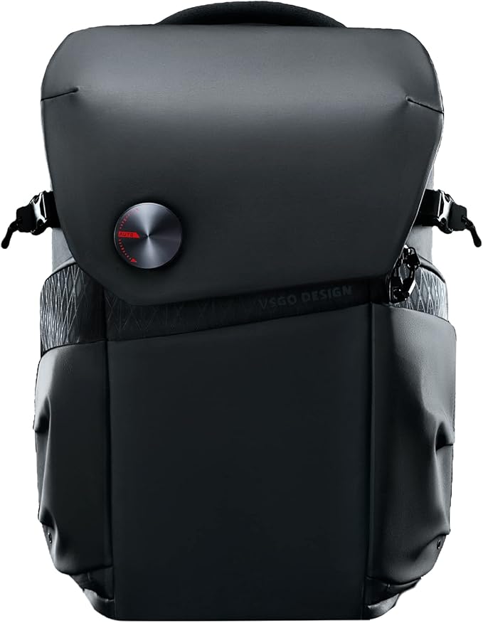VSGO 20L Professional Camera Backpack for DSLR/SLR, Compatible with Sony Canon Nikon Cameras, DJI RSC2 Gimbals, Tripod, 15.6" Laptop, Lenses & Accessories – Waterproof TPU Canvas, Travel & Outdoor Use