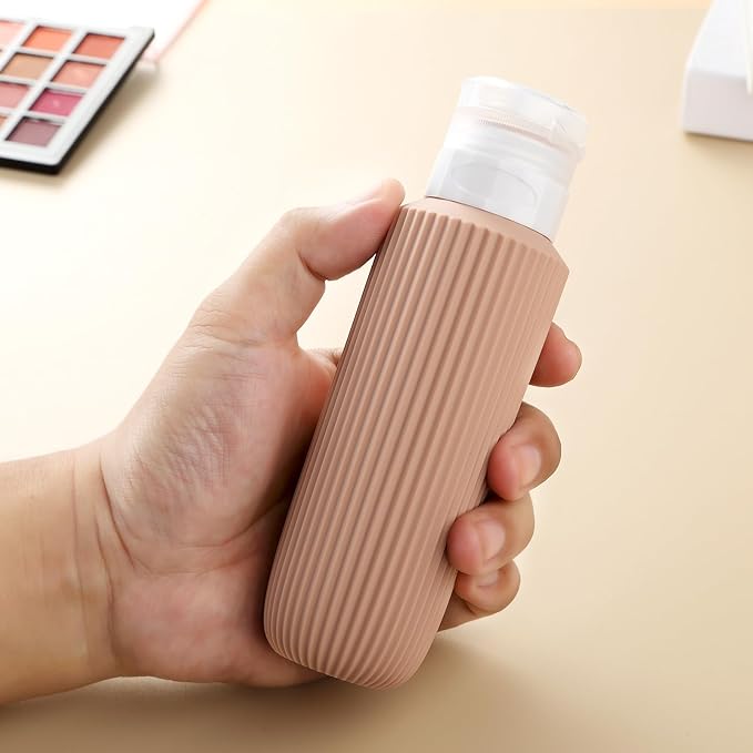 16 Pack Travel Bottles for Toiletries, Large 6oz Silicone Travel Containers jar for Toiletries, Leak Proof Refillable Liquid Shampoo And Conditioner Travel Essentials toiletry Bottles