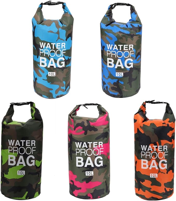 Waterproof Dry Bag 2L/5L/10L/15L/20L/30L, Roll Top Sack Keeps Gear Dry for Kayaking, Rafting, Boating, Swimming, Camping, Hiking, Beach, Fishing with Free Waterproof Phone Case