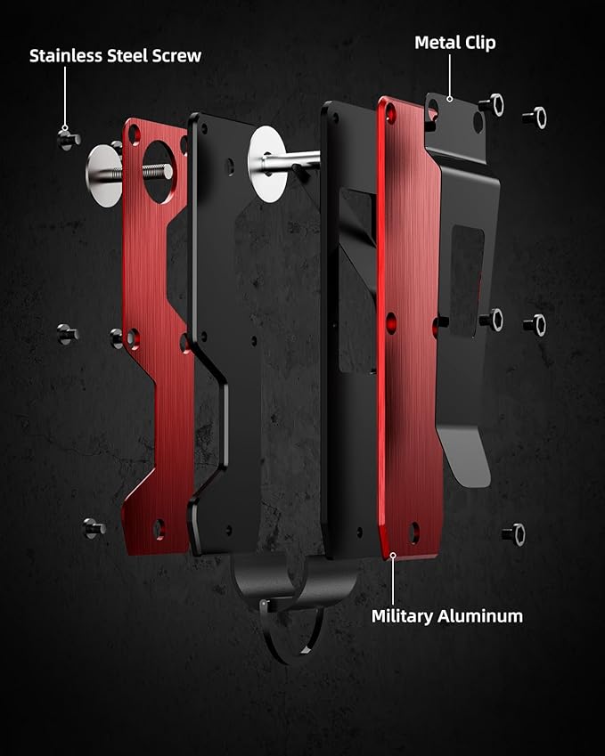 Key Organizer Compact Key Holder Metal Key Chain Minimalist key case key holder for keychain Secures 1-5 Keys