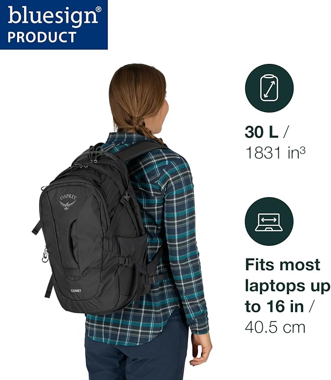 Osprey Comet Laptop Backpack, Atlas Blue