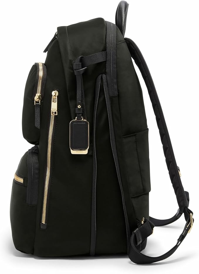 TUMI - Voyageur Montana Backpack - Stylish Travel Backpack for Women - For Business, Work - Fits up to 16" Laptops - Black/Gold