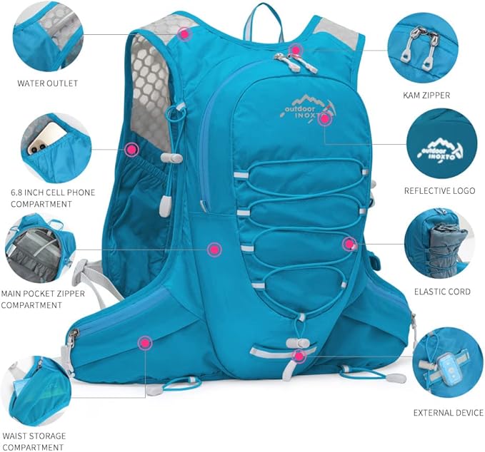Running Hydration Vest for Men Women Water Backpack for Running 3L Running Hydration Pack for Trail Running Marathon Race Hiking