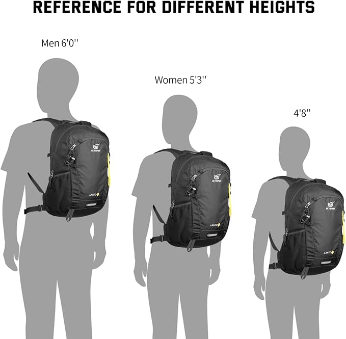 SKYSPER Small Hiking Backpack, 20L Lightweight Travel Backpacks Hiking Daypack for Women Men