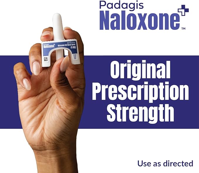 Naloxone HCI Nasal Spray, 4 mg – Emergency Treatment for Opioid Overdose - Rapid-Response Opioid Overdose Reversal, 2 Dose Single Use Nasal Spray