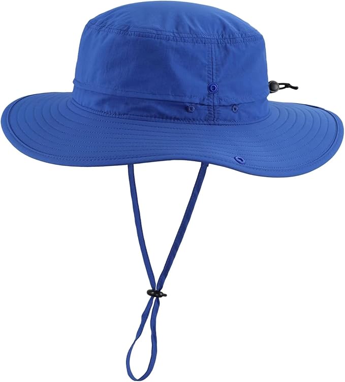 Connectyle Sun Hat for Men Women Outdoor UV Protection Safari Hat for Fishing Hiking Gardening Breathable Cowboy Hat UPF50