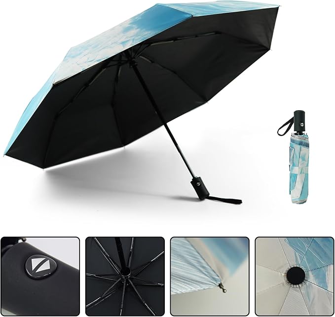 SY COMPACT Travel Umbrella Windproof Automatic Umbrellas Small Compact UV Sun Protection Factory Outlet Umbrella