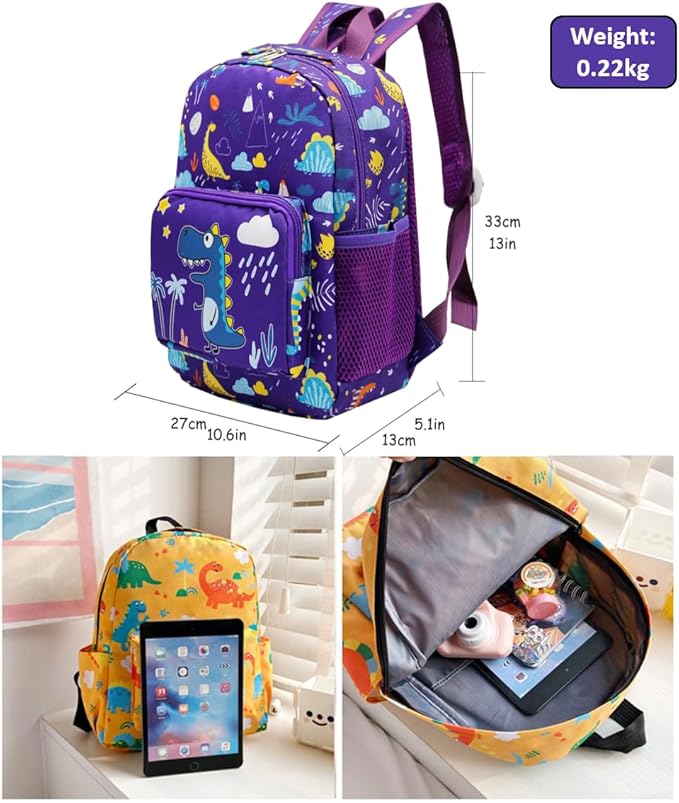 POWOFUN13 inch Kids Toddler Preschool Travel Backpack Cute Cartoon Backpack For Girls Boys Baby