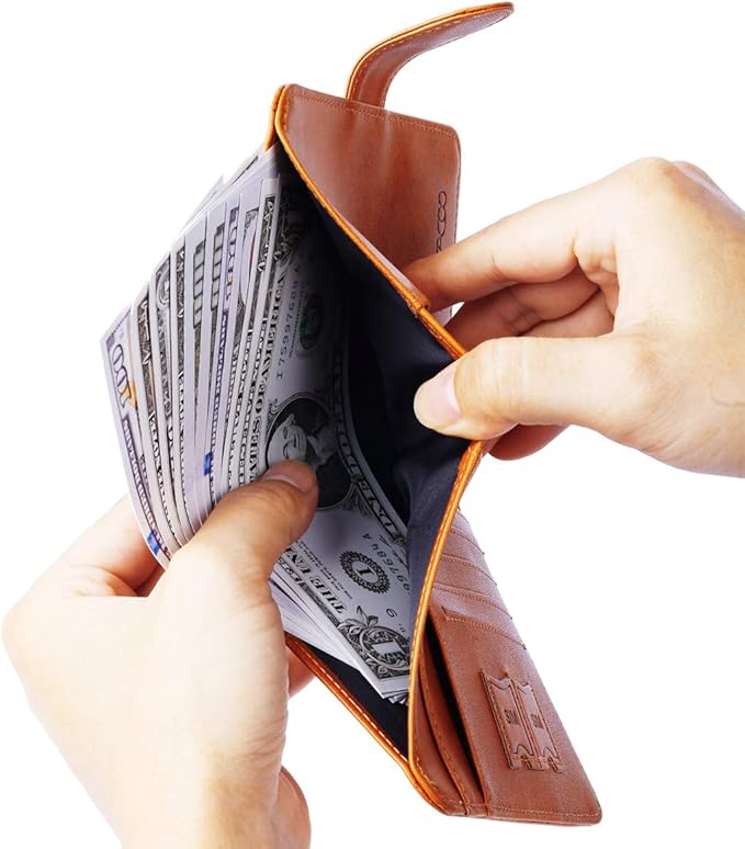 Passport Holder Cover Wallet RFID Blocking Leather Card Case Travel Accessories for Women Men (Claybank)
