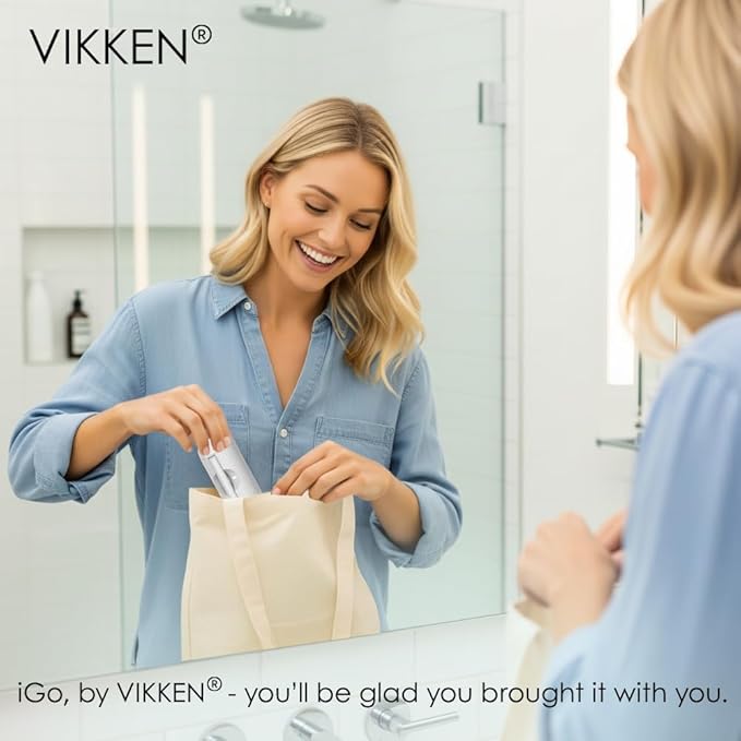 VIKKEN® 250ml iGo X Portable Travel Bidet USB-Type C Rechargeable Electric Mobile Handheld Ultra Strong Water Spray Personal Hygiene Self Care for Women & Men