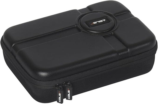JSVER PU Leather Hard Shell Carrying Case for GoPro Hero13/12/11/10/9/8/7, AKASO EK7000 / Brave 4 4K / Brave 7 LE/Brave 8 / V50X and Insta360