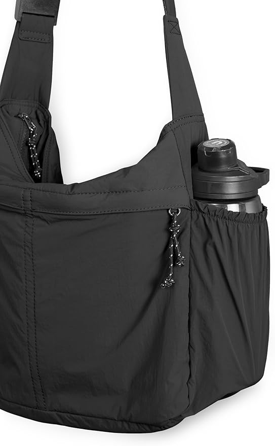 ODODOS 20L Crossbody Tote Bag Large Capacity Lightweight Hobo Shoulder Sling Bags for Gym Shopping Beach Travel