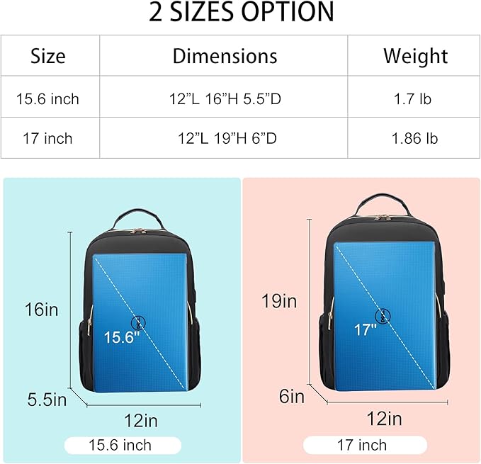 LOVEVOOK Laptop Backpack Purse for Women, Work Travel Computer Bags, Quilted Casual College Daypack with USB Port, Fit 15.6 Inch Laptop, Black