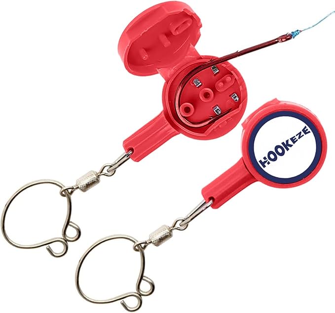 HOOK-EZE Fishing Knot Tying Tool | Protect from Fish Hooks | Tie Fishing Knots Easily | Cool Gadgets for Fishermen | Ice Fly Fishing | Fishing Accessories for Beginner Anglers | Nail Knot Tool