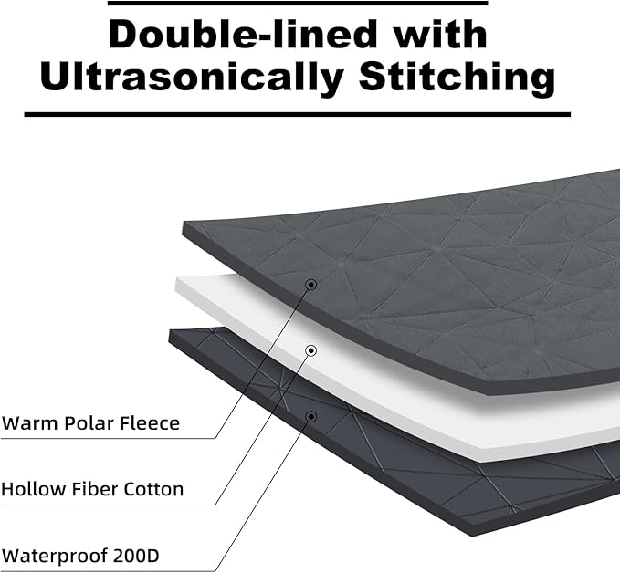 Outdoor Waterproof Blanket, Foldable Fleece Stadium Blanket for Outdoor Sports Event, Camping, Concerts, Car, Pet, Picnics - Windproof, Wearable, Machine Washable 80" x 58"