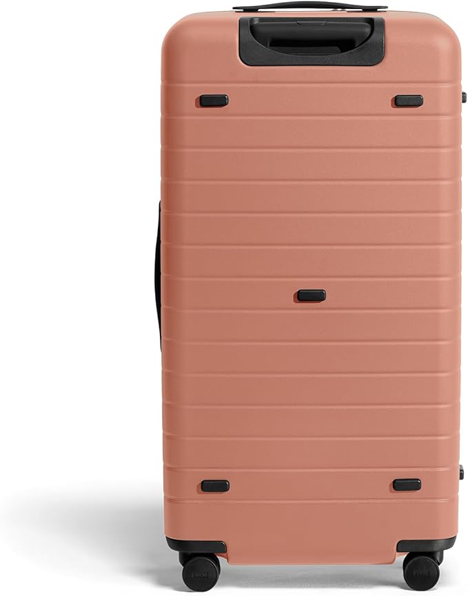 Away Large Trunk Luggage, 31 Inch Hardside Suitcase with Spinner Wheels, Lightweight & Durable, TSA Lock, Ideal for Long Trips, Clay Pink