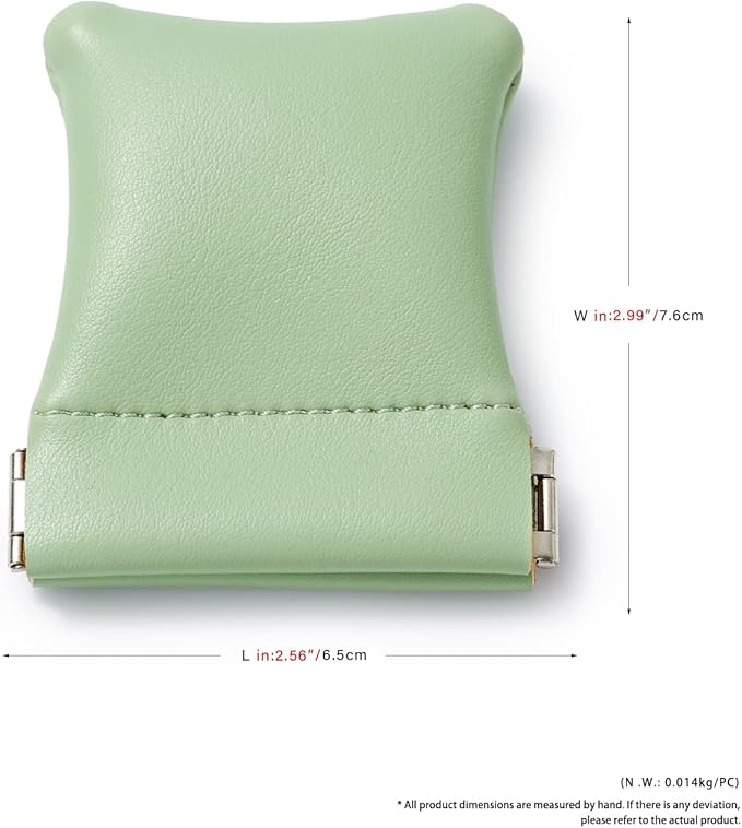 2 Pack PU Leather Slim Engagement Wedding Ring Pouch Leather Jewelry Pouch Christmas,Wedding Party Favor Gift Bag(Green)