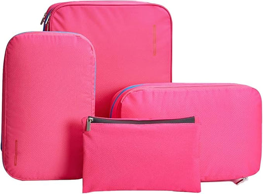 Bee Nesting Waterproof Compression Packing Cubes,Travel Packing organizers for Carry on Luggage,Backpacking, Suitcases