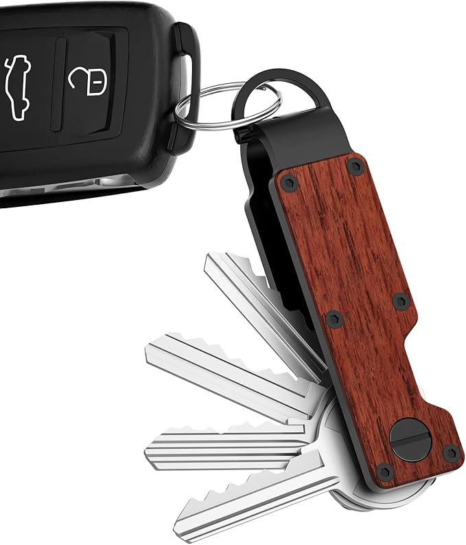 Key Organizer Minimalist Innovative Keyholder Compact Keys Organizer Smart KeyChain Secures 2-6 Keys