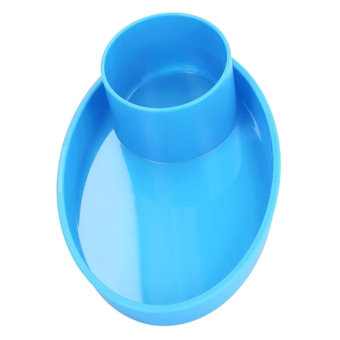 Snack Tray for Kids Car Seat with Secure and Sturdy Design, Versatile Usage, Compact and Portable Design, Easily Attachable, Cup Holder (Blue)