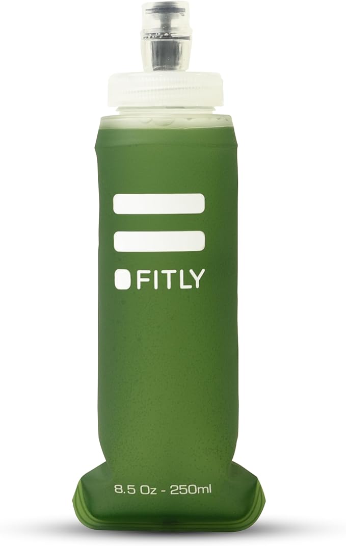 Soft Flask - Shrink As You Drink Soft Water Bottle for Hydration Pack - Folding Water Bottle Ideal for Running, Hiking, Cycling, Climbing & Rigorous Activity