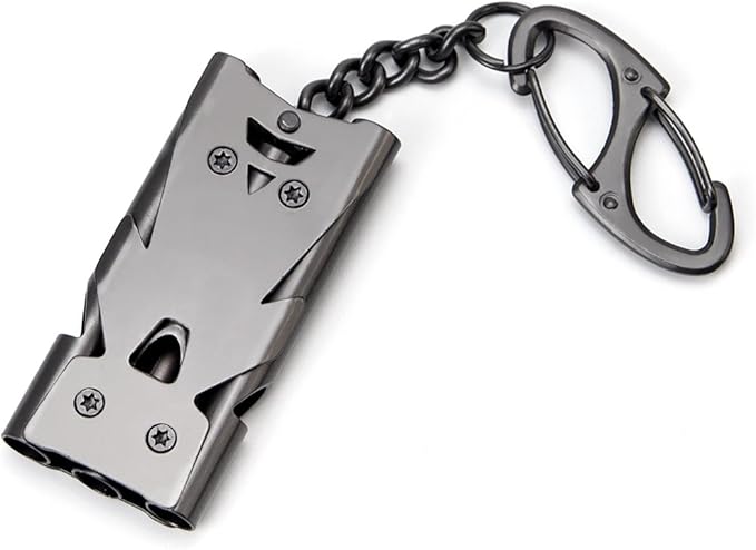 Whistle Emergency Whistles Keychain Rape Whistle Stainless Steel High Decibel Whistles … …