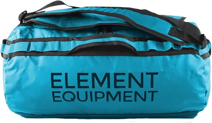 Element Equipment Trailhead Duffel Bag Shoulder Straps Waterproof Teal Medium