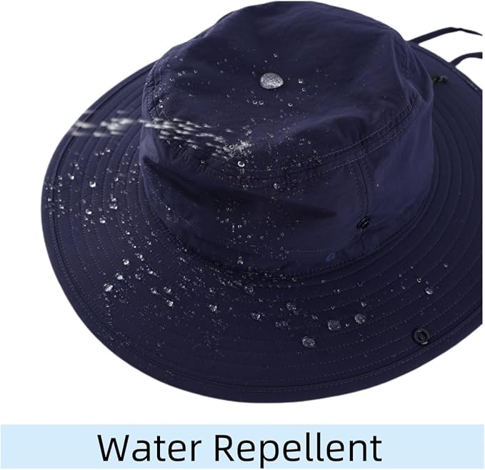Connectyle Sun Hat for Men Women Outdoor UV Protection Safari Hat for Fishing Hiking Gardening Breathable Cowboy Hat UPF50