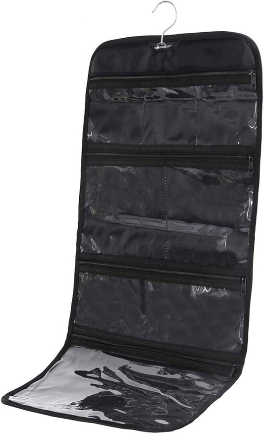 Foldable Clear Hanging Travel Toiletry Bag Cosmetic Organiser Storage
