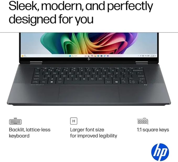 HP OmniBook X Flip 16 2-in-1 Laptop: 16" FHD+ Touchscreen, Intel Core Ultra 7 (NPU 47 Tops), 16GB RAM, 1TB SSD, Intel Arc 140V GPU, Copilot+ PC, Eclipse Gray, W/Pen Accessories, Windows 11