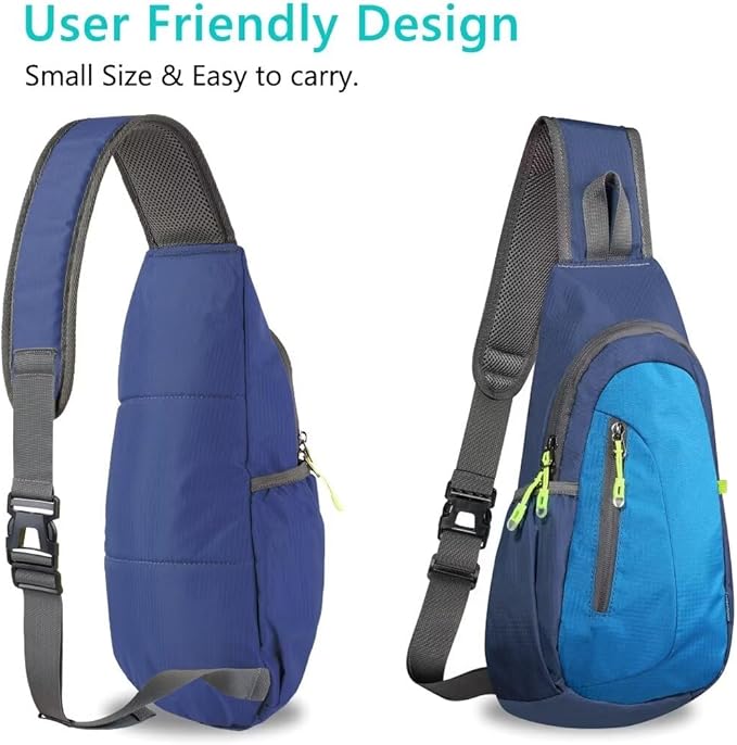 TITECOUGO Small Sling Bag, Lightweight Crossbody Backpack for Men Women, Shoulder Bag for Sports and Outdoor