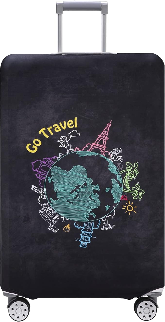 TRAVELKIN more than travel Luggage Cover Washable Suitcase Protector Anti-scratch Suitcase cover Fits 18-32 Inch Luggage