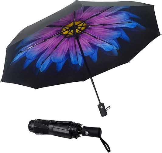SY COMPACT Travel Umbrella Windproof Automatic Umbrellas Small Compact UV Sun Protection Factory Outlet Umbrella